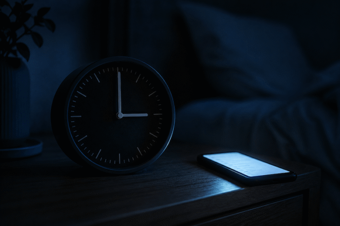 a clock in the the middle of the night when you wake up with 3am anxiety